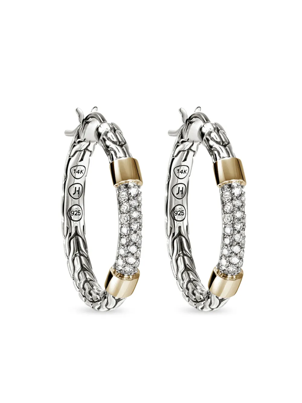 Цепочные серьги-кольца John Hardy, серебряный
Цепочные серьги-кольца John Hardy, серебряный