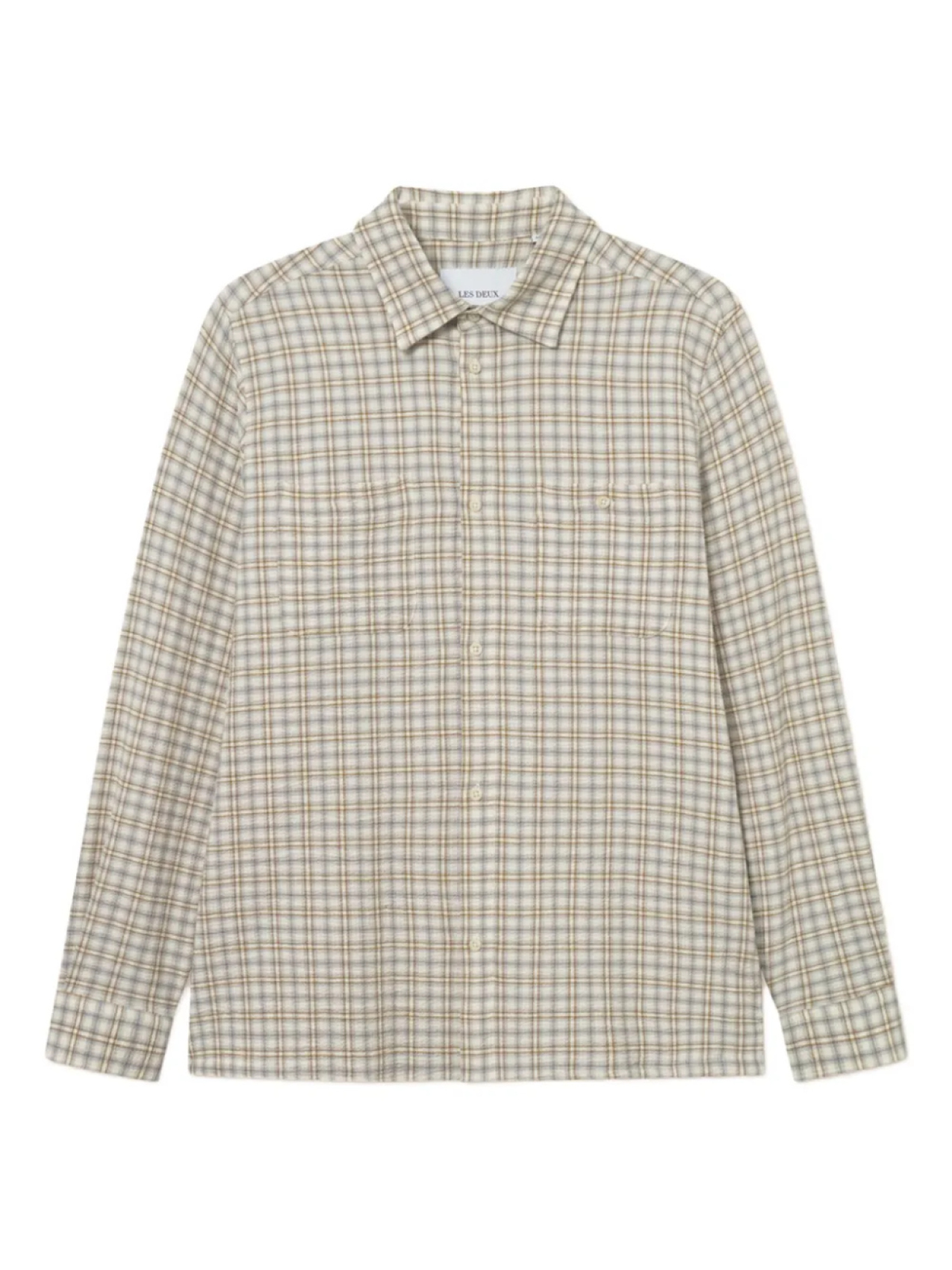 Рубашка в клетку Les Deux с нагрудным карманом, зеленый 
Рубашка в клетку Les Deux с нагрудным карманом, зеленый