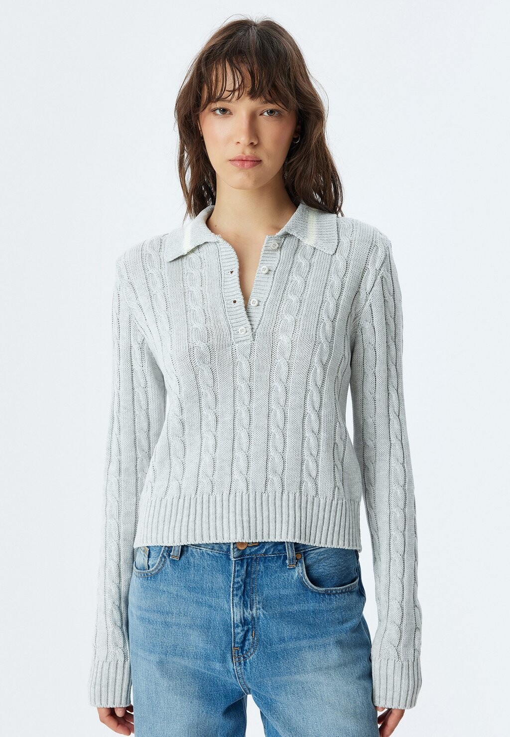 Топ с длинными рукавами Koton, серый
Топ с длинными рукавами Koton, серый