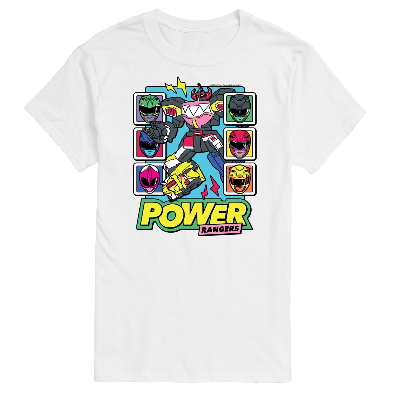 Футболка с рисунком Big & Tall Power Rangers Zord Heads Licensed Character, белый
Футболка с рисунком Big & Tall Power Rangers Zord Heads Licensed Character, белый