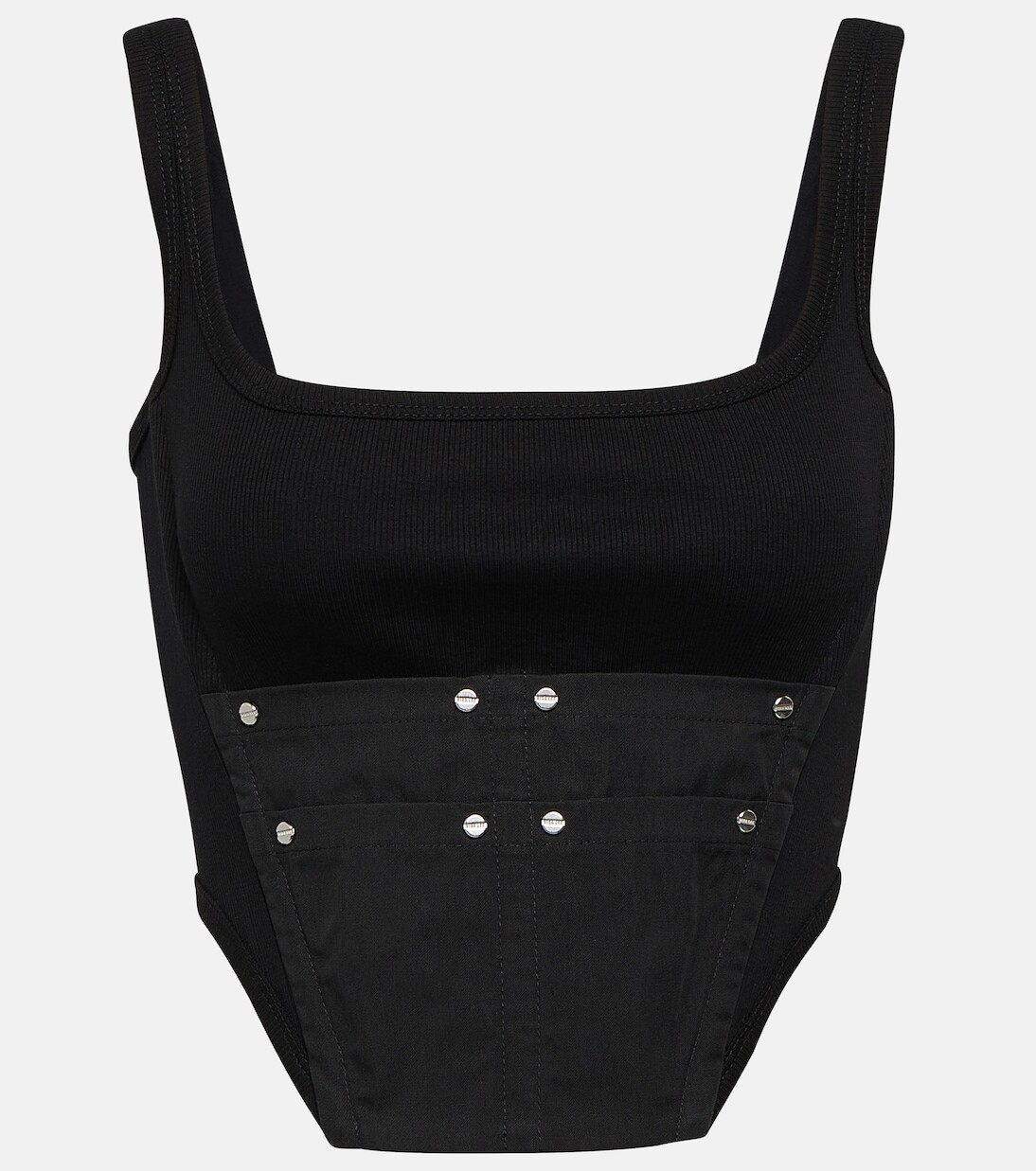 Хлопковый корсетный топ для спецодежды Dion Lee, черный
Хлопковый корсетный топ для спецодежды Dion Lee, черный