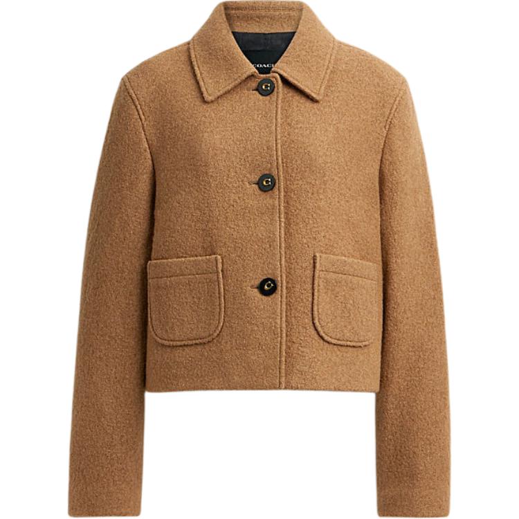 COACH Укороченное пальто FW24 женское Camel
COACH Укороченное пальто FW24 женское Camel