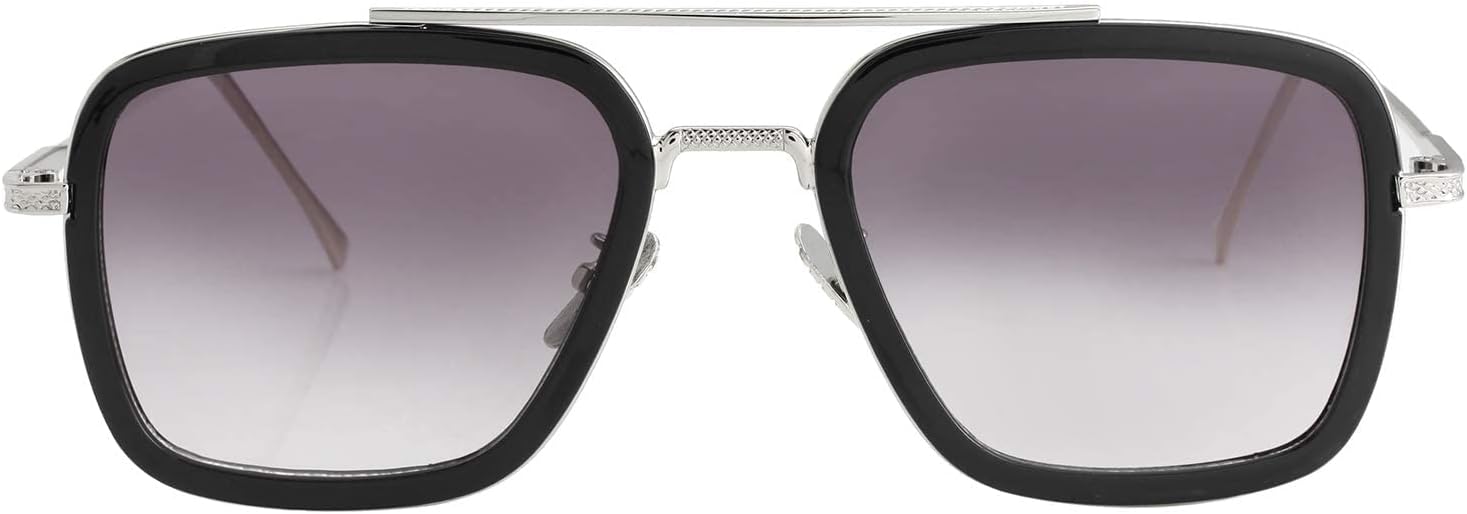 Поляризованные солнцезащитные очки Тони Старка от Kursan для мужчин и женщин, винтажная квадратная металлическая оправа, очки Железного человека и Человека-паука, Black Silver Frame Double Grey
Поляризованные солнцезащитные очки Тони Старка от Kursan для мужчин и женщин, винтажная квадратная металлическая оправа, очки Железного человека и Человека-паука, Black Silver Frame Double Grey