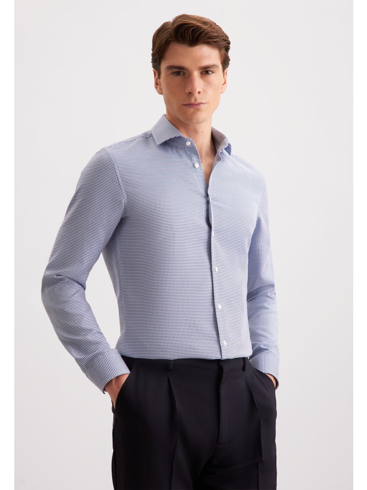 Деловая рубашка X-Slim темно-синего цвета Seidensticker
Деловая рубашка X-Slim темно-синего цвета Seidensticker