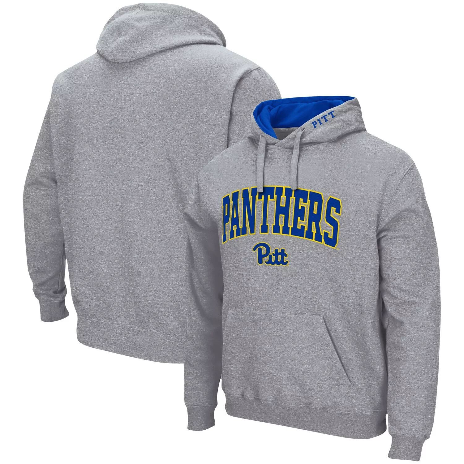 Мужской серый пуловер с капюшоном Pitt Panthers Arch & Logo 3.0 с принтом меланжевого цвета Colosseum
Мужской серый пуловер с капюшоном Pitt Panthers Arch & Logo 3.0 с принтом меланжевого цвета Colosseum