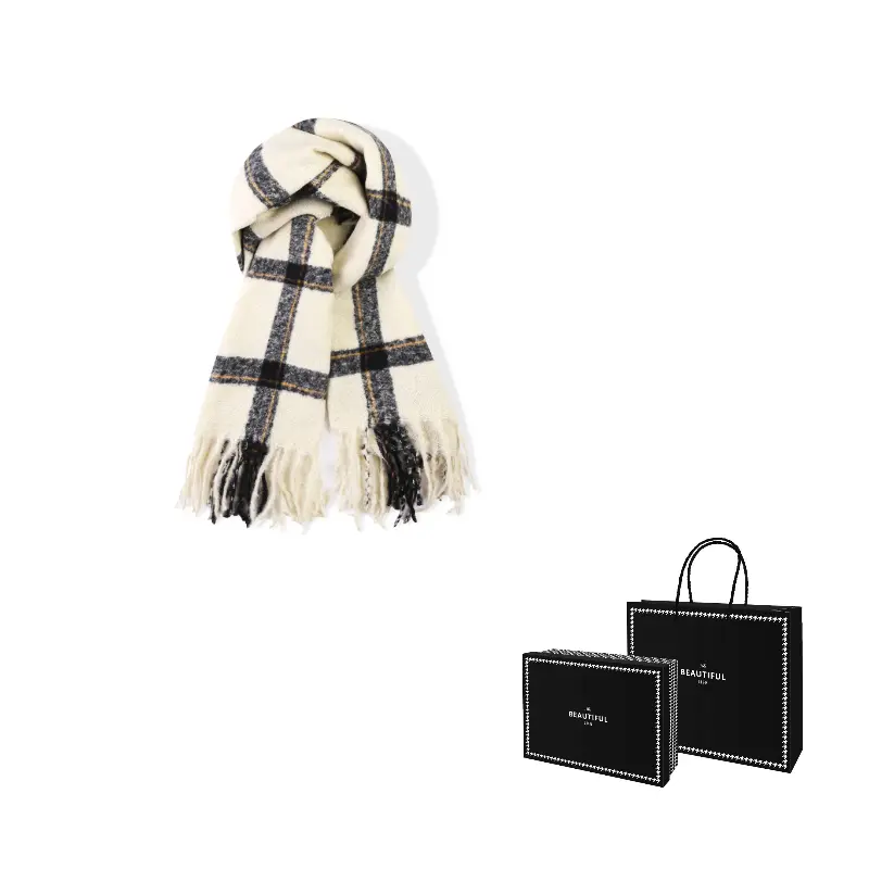 Вязаный шарф унисекс J W, бежевый
Вязаный шарф унисекс J W, бежевый