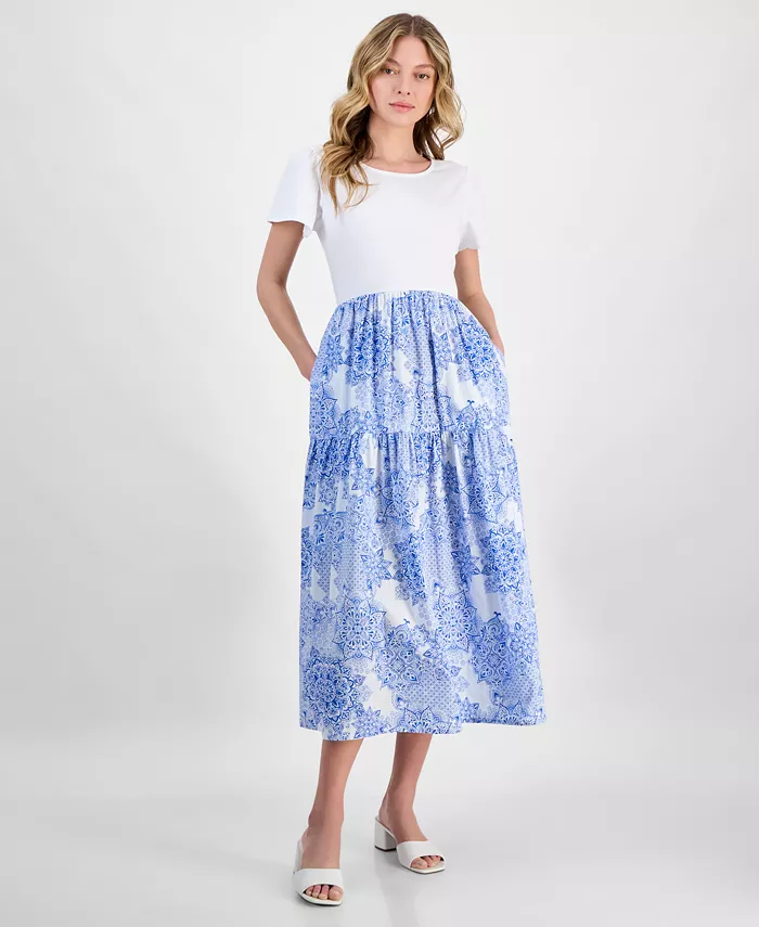 Женское платье миди из комбинированных материалов Nautica Jeans, мультиколор
Женское платье миди из комбинированных материалов Nautica Jeans, мультиколор