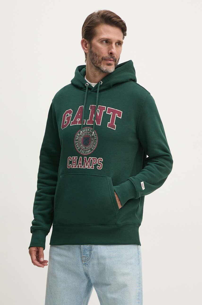 Толстовка Гант Gant, зеленый
Толстовка Гант Gant, зеленый
