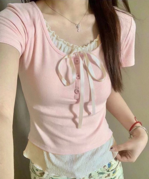 LADY LIKE Футболка, крой леди лайк, розовый
LADY LIKE Футболка, крой леди лайк, розовый