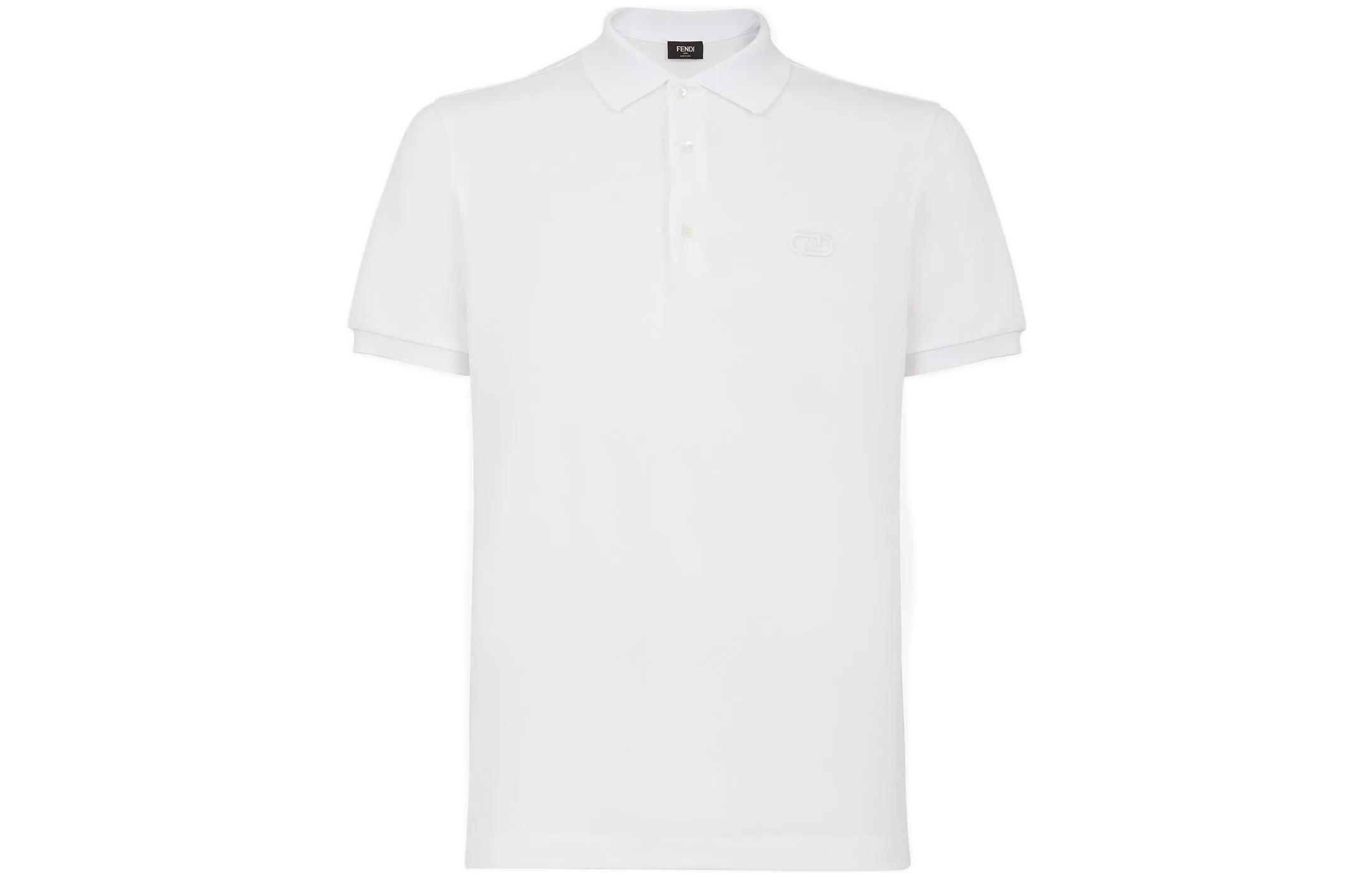 FENDI Белая поло для мужчин, Белый, FENDI Белая поло для мужчин
FENDI Белая поло для мужчин, Белый, FENDI Белая поло для мужчин