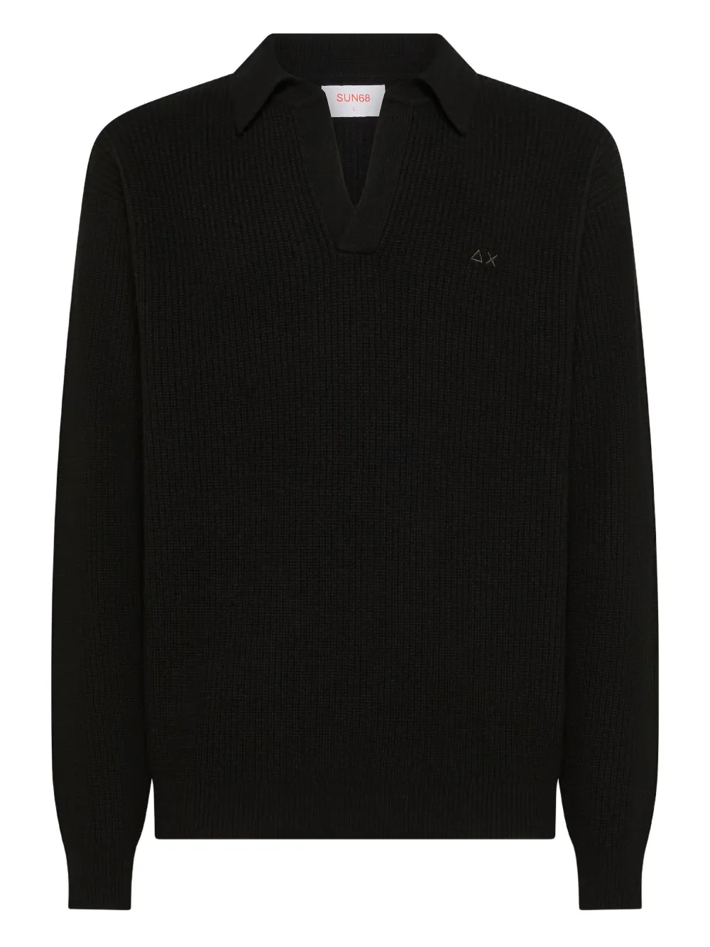 Свитер с вышитым логотипом Sun68, черный
Свитер с вышитым логотипом Sun68, черный