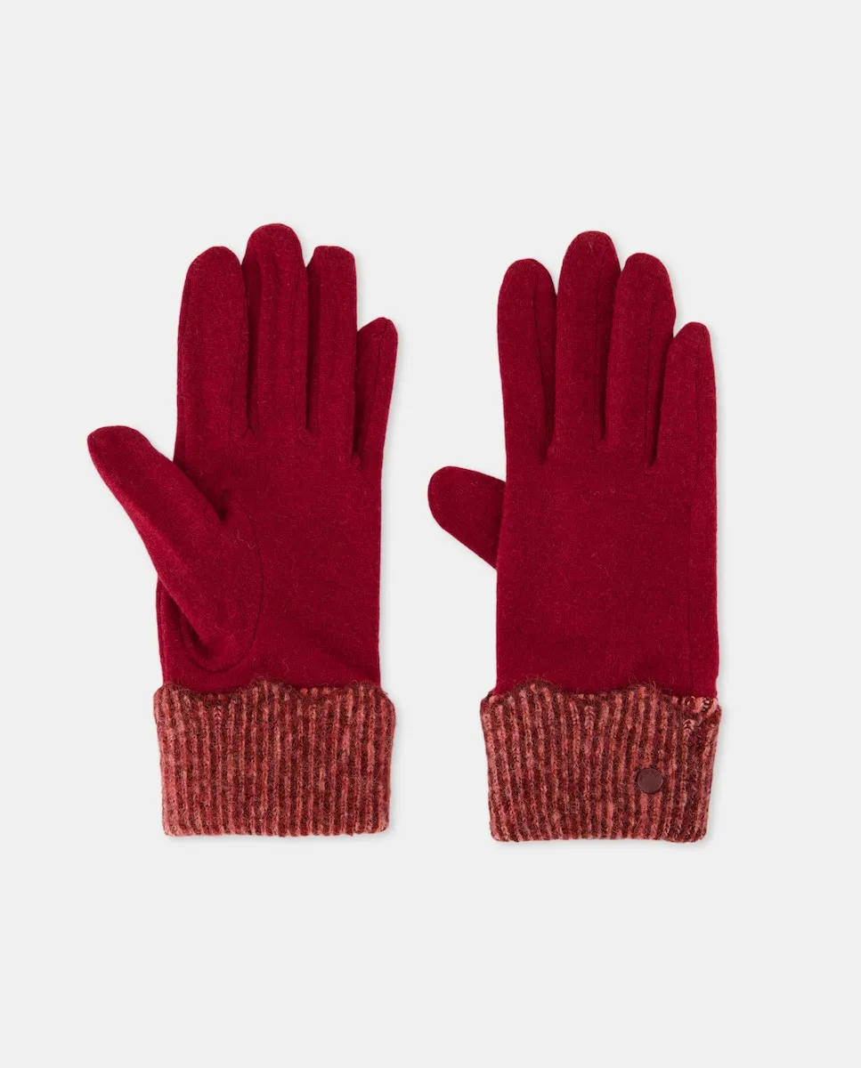Вязаные перчатки с узором «зигзаг» на манжете Jo & Mr. Joe, бордовый
Вязаные перчатки с узором «зигзаг» на манжете Jo & Mr. Joe, бордовый
