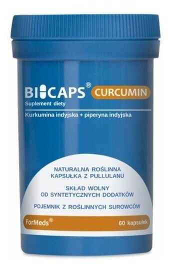 Formeds, Bicaps, Добавка куркумин, 60 капсул
Formeds, Bicaps, Добавка куркумин, 60 капсул