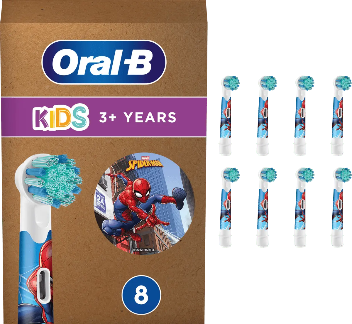 Детские насадки «Человек-Паук» от 3 лет очень мягкие 8 шт. Oral-B
Детские насадки «Человек-Паук» от 3 лет очень мягкие 8 шт. Oral-B