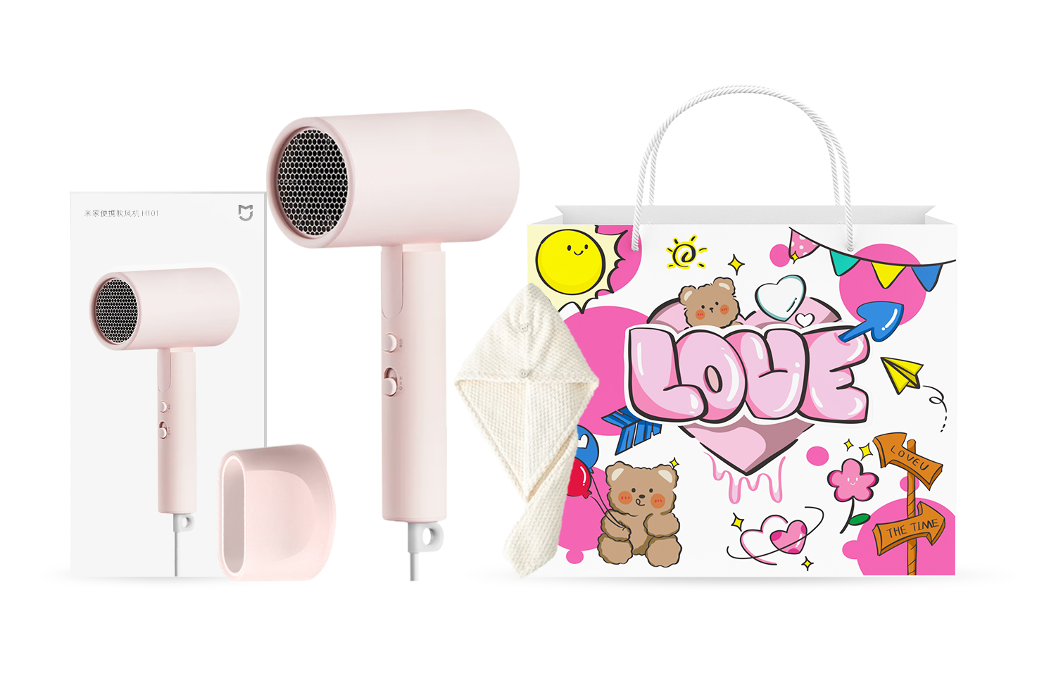 Фен для волос Mi, H101 Powder Sweet Goddess Gift
Фен для волос Mi, H101 Powder Sweet Goddess Gift