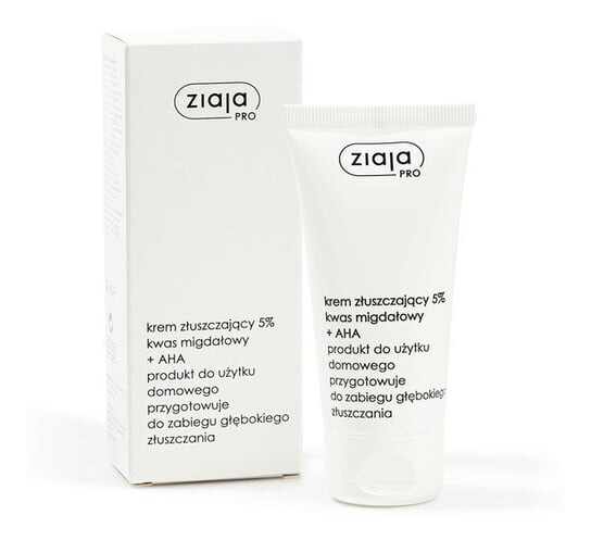 Отшелушивающий крем 5% миндальной кислоты + AHA 50мл Ziaja PRO
Отшелушивающий крем 5% миндальной кислоты + AHA 50мл Ziaja PRO