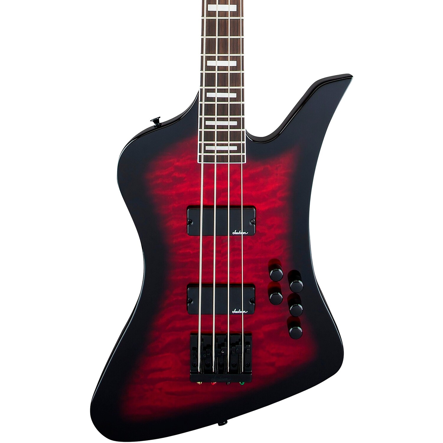 Jackson JS Series Kelly Bird JS3Q Bass Transparent Red Burst
Jackson JS Series Kelly Bird JS3Q Bass Transparent Red Burst