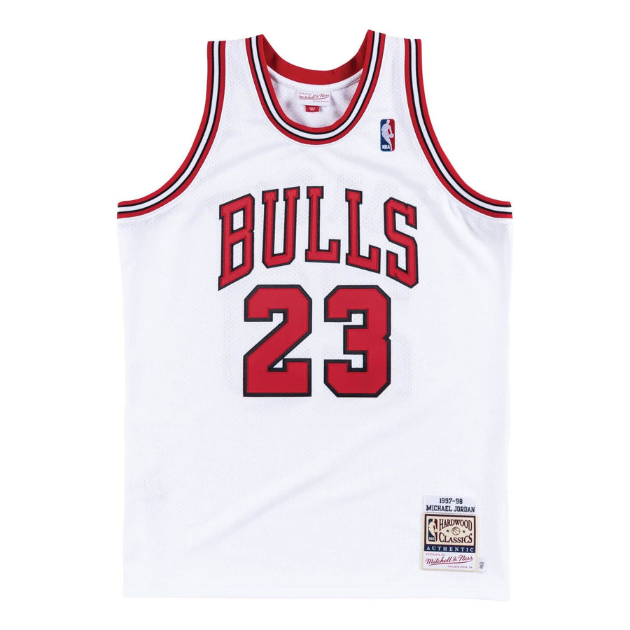 Джерси Mitchell & Ness x NBA Chicago Bulls 1997-98 Home Jerseys 'Michael Jordan 23', белый
Джерси Mitchell & Ness x NBA Chicago Bulls 1997-98 Home Jerseys 'Michael Jordan 23', белый