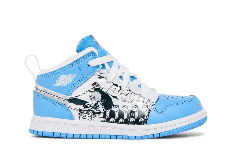 Кроссовки Air Jordan 1 Mid TD, синий 
Кроссовки Air Jordan 1 Mid TD, синий