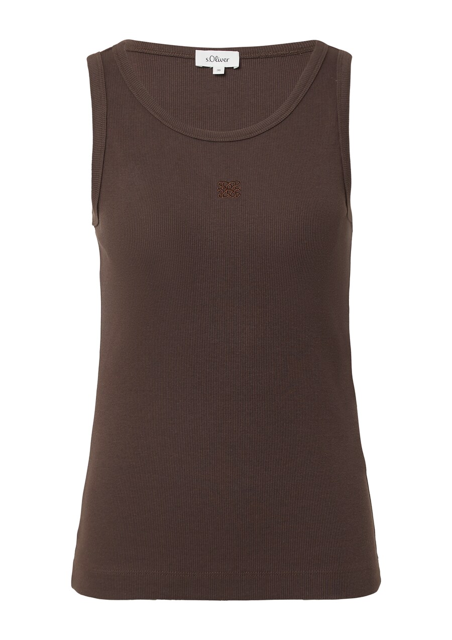 Топ s.Oliver, темно-коричневый
Топ s.Oliver, темно-коричневый