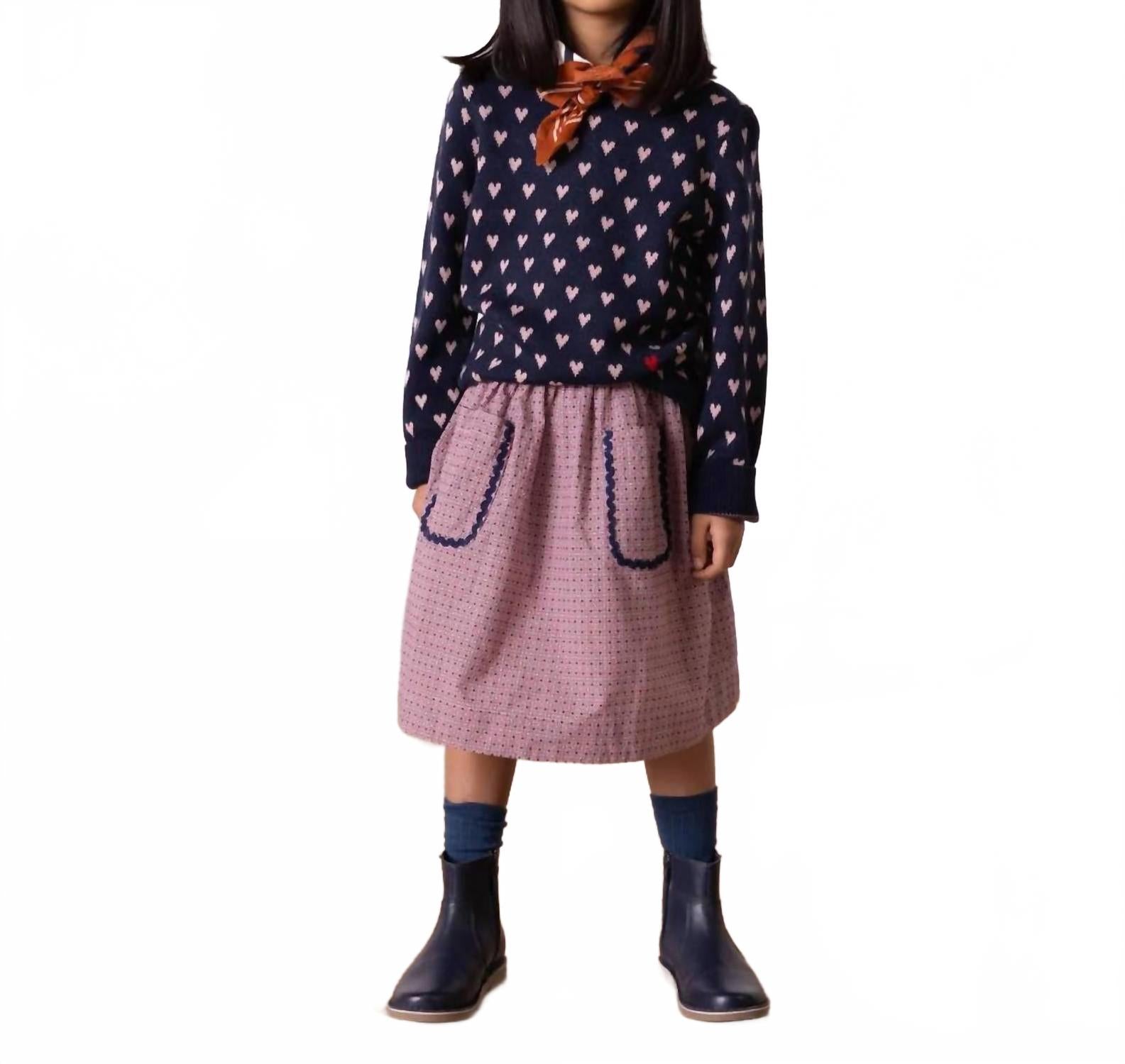 Мой свитер с двойным жаккардом Love Hearts в темно-синем цвете Bonton
Мой свитер с двойным жаккардом Love Hearts в темно-синем цвете Bonton