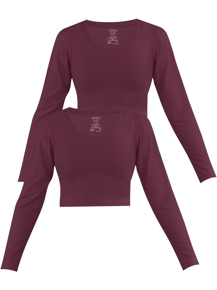 Лонгслив Janice 2 x Damen crop Langarmshirt Nerja, цвет Burgund
Лонгслив Janice 2 x Damen crop Langarmshirt Nerja, цвет Burgund