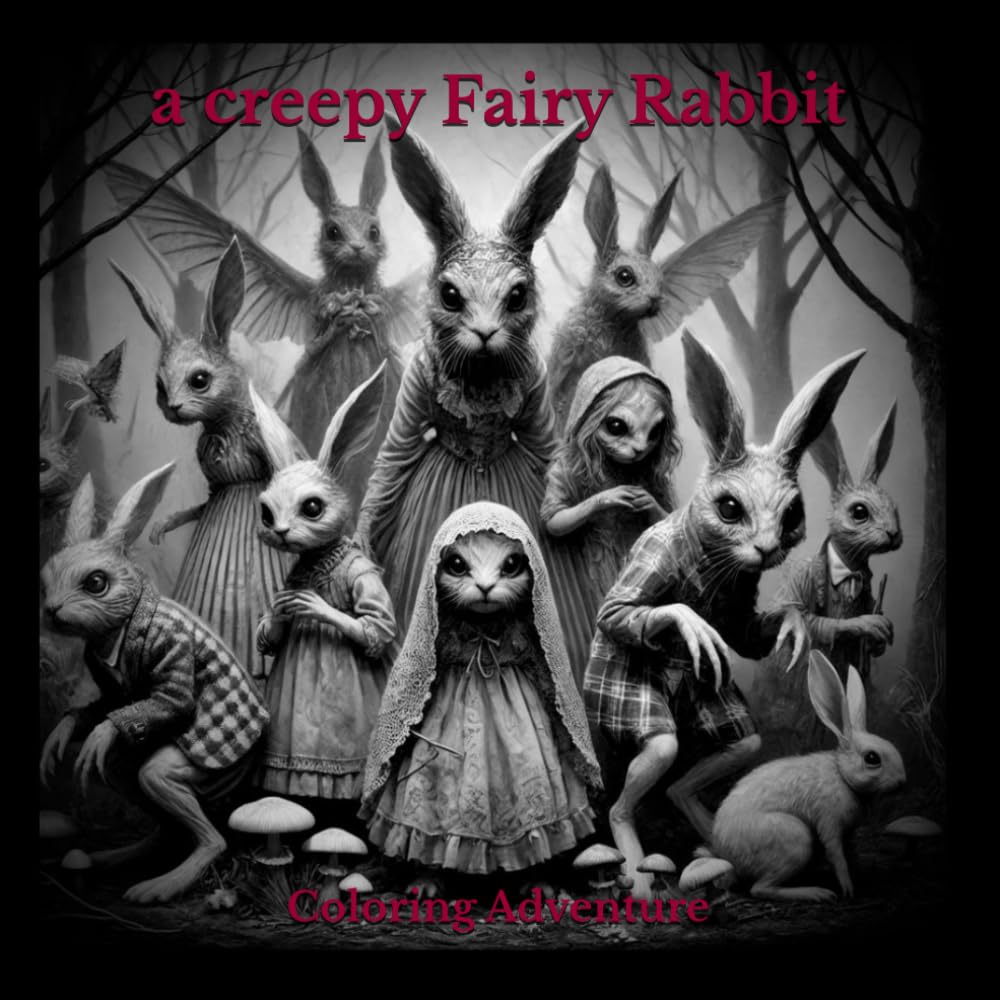 A Creepy Fairy Rabbit Coloring Adventure (Independently published)
A Creepy Fairy Rabbit Coloring Adventure (Independently published)