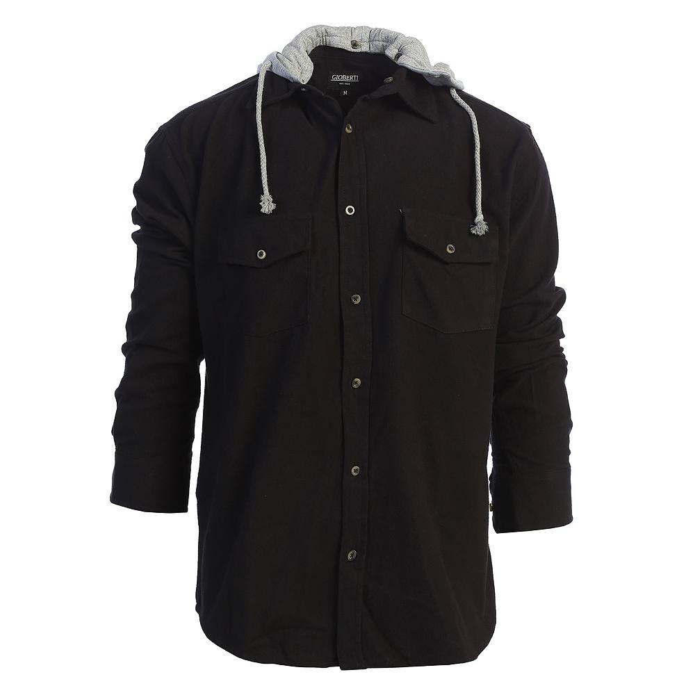 Мужская съемная толстовка Gioberti в клетку, фланелевая рубашка на пуговицах, черный
Мужская съемная толстовка Gioberti в клетку, фланелевая рубашка на пуговицах, черный