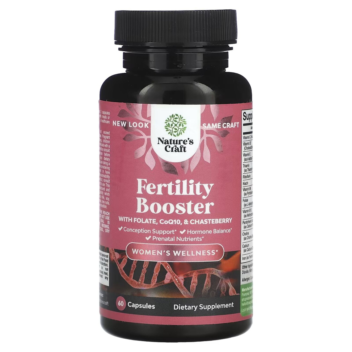 Women's Wellness, Усилитель фертильности с фолатом, коэнзимом Q10 и витексом, 60 капсул Nature'S Craft
Women's Wellness, Усилитель фертильности с фолатом, коэнзимом Q10 и витексом, 60 капсул Nature'S Craft