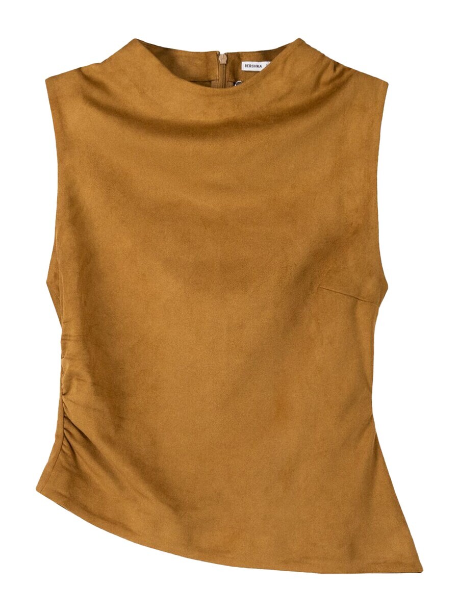 Топ без рукавов Bershka Top, коричневый
Топ без рукавов Bershka Top, коричневый