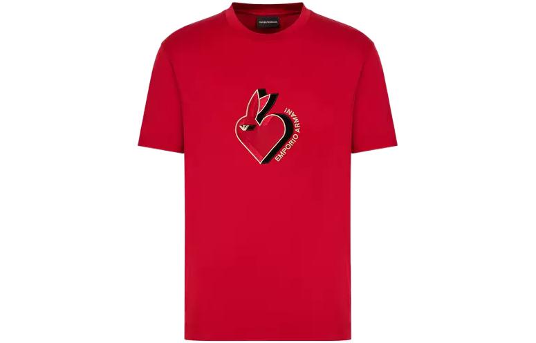Футболка мужская красная EMPORIO ARMANI Весна-Лето 2023 Год Кролика 
Футболка мужская красная EMPORIO ARMANI Весна-Лето 2023 Год Кролика