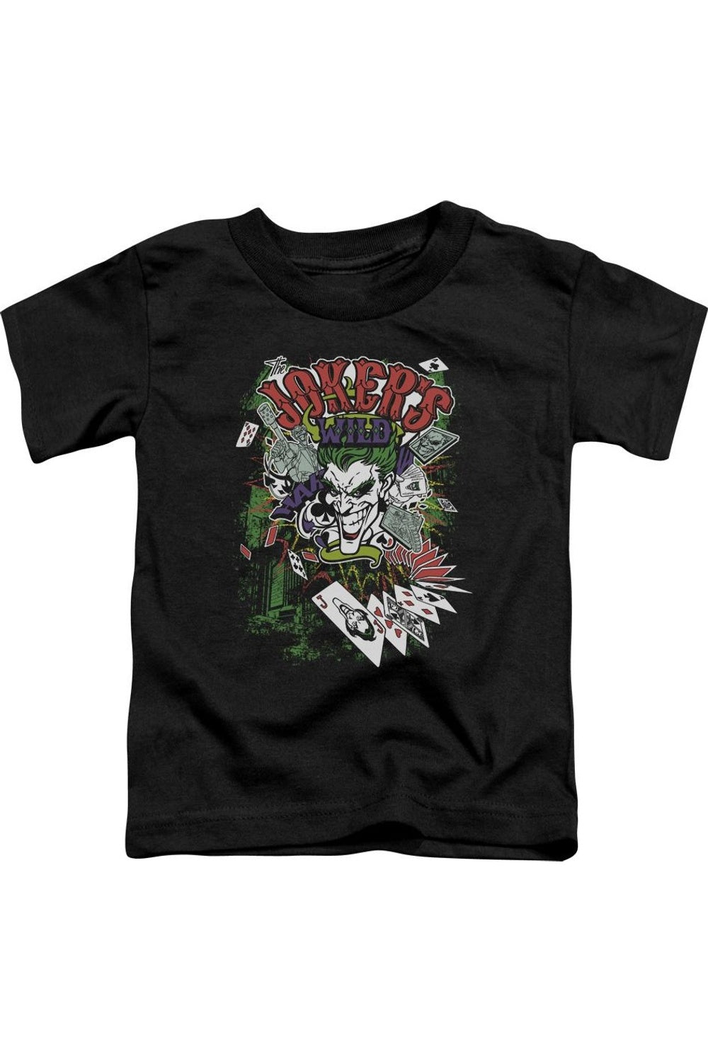 Футболка с коротким рукавом для малышей Batman "Дикий Джокер" Gildan, черный
Футболка с коротким рукавом для малышей Batman "Дикий Джокер" Gildan, черный