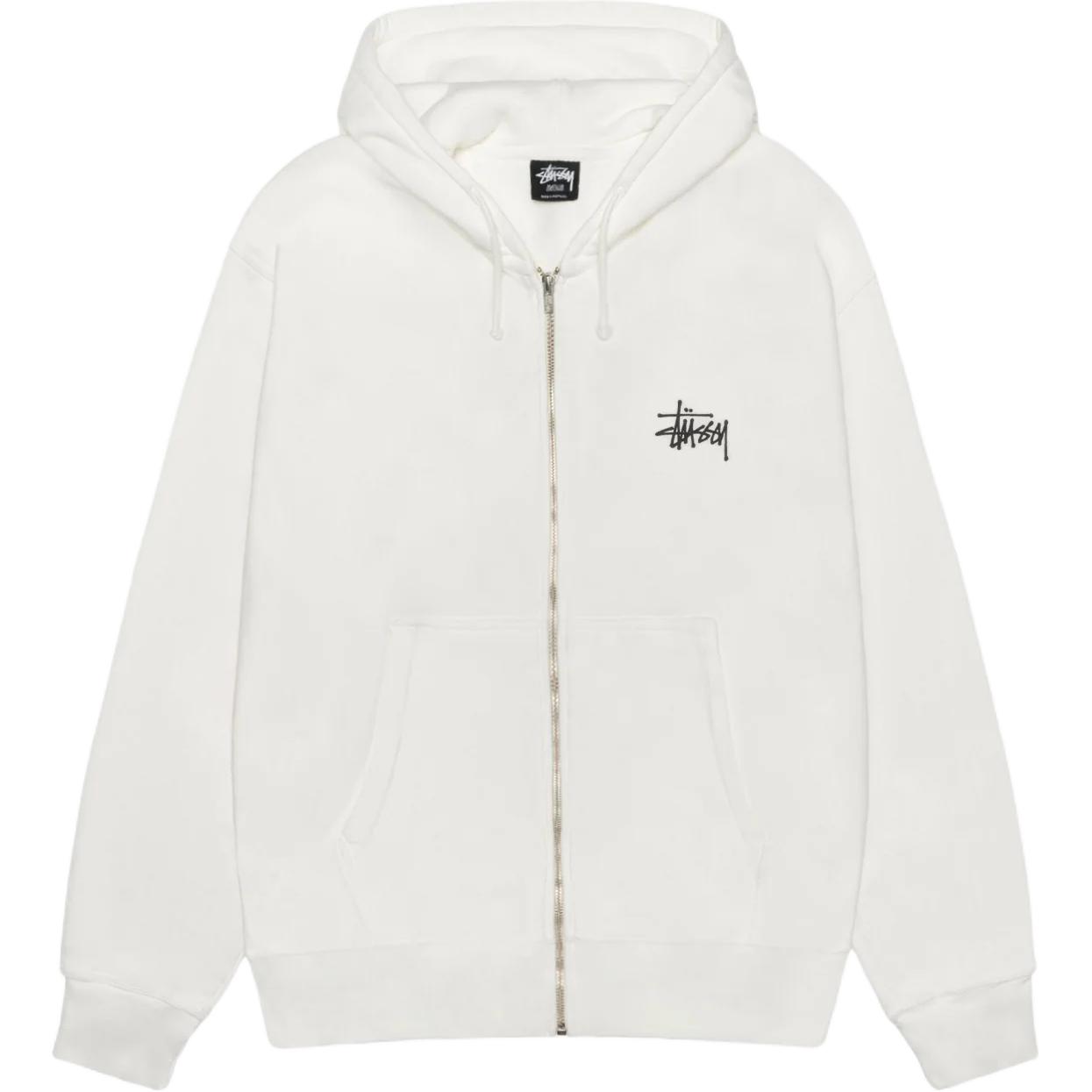 Stussy Базовый худи с молнией пигментной окраски, White
Stussy Базовый худи с молнией пигментной окраски, White