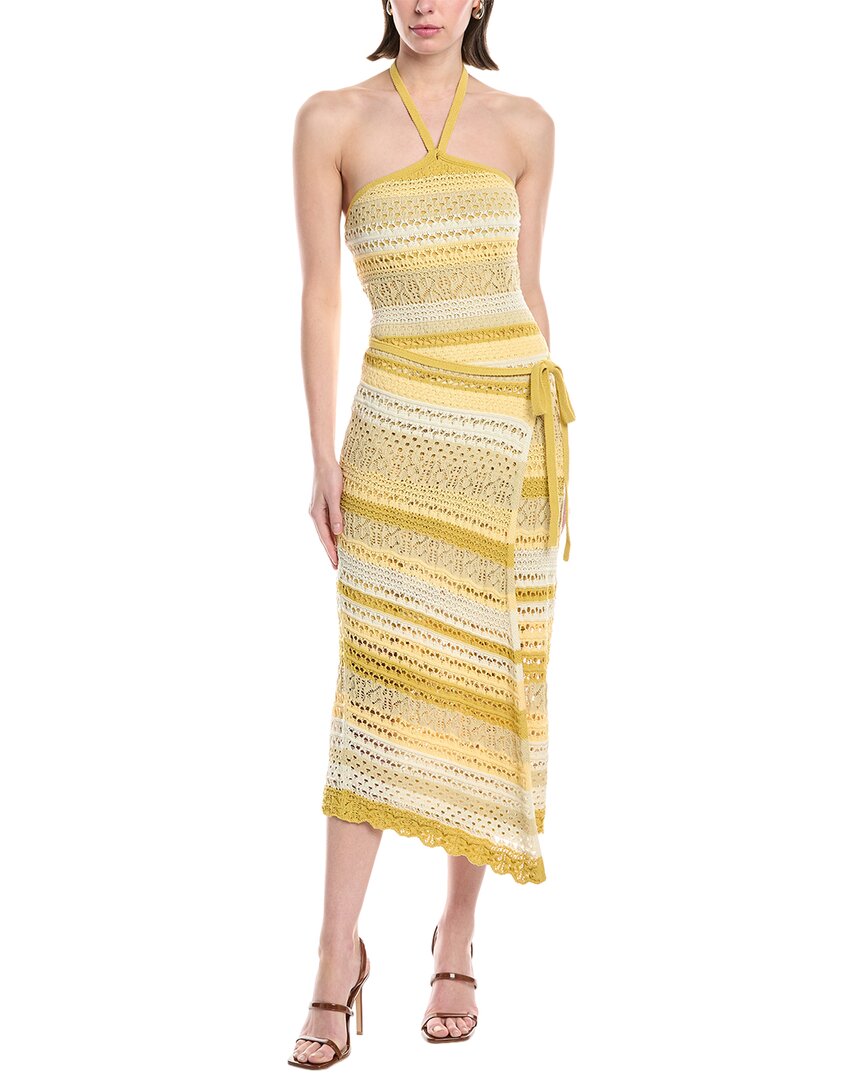 Симкай Катарина платье-комбинация с запахом и макраме SIMKHAI, желтый
Симкай Катарина платье-комбинация с запахом и макраме SIMKHAI, желтый