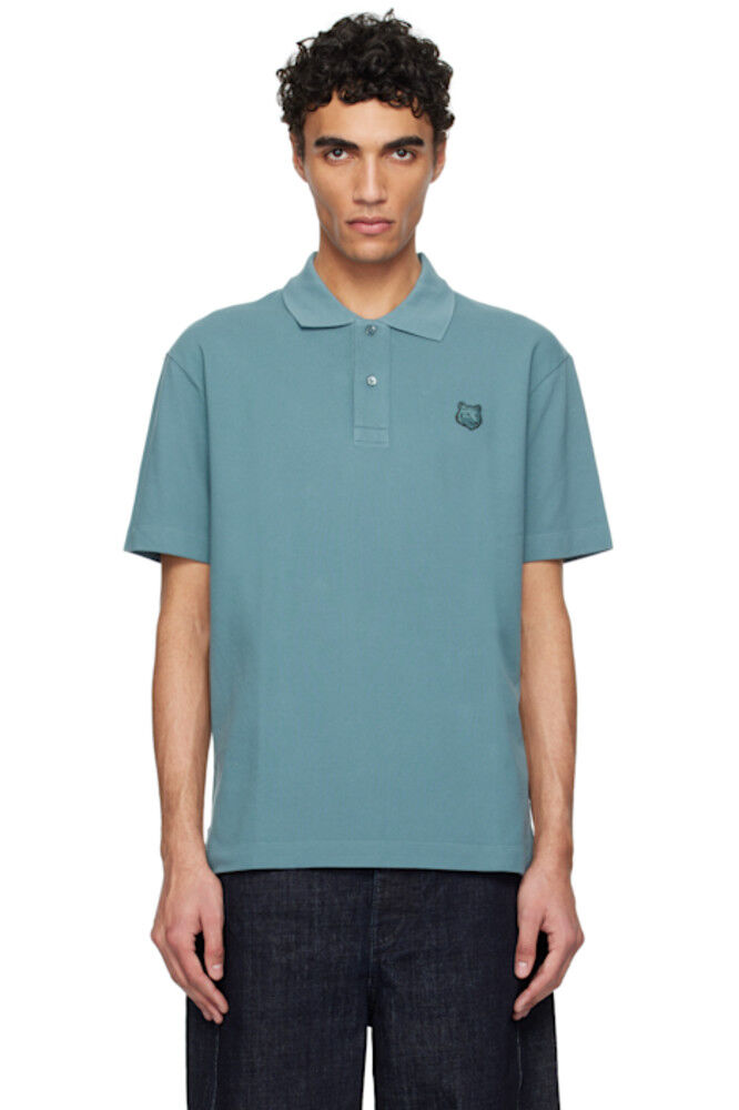 Поло большого размера с нашивкой в виде головы лисы синего цвета Maison Kitsuné
Поло большого размера с нашивкой в виде головы лисы синего цвета Maison Kitsuné