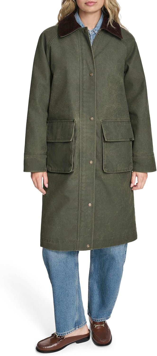 Женская длинное куртка Levi's с вощеным эффектом и клетчатой подкладкой, Dark Olive
Женская длинное куртка Levi's с вощеным эффектом и клетчатой подкладкой, Dark Olive