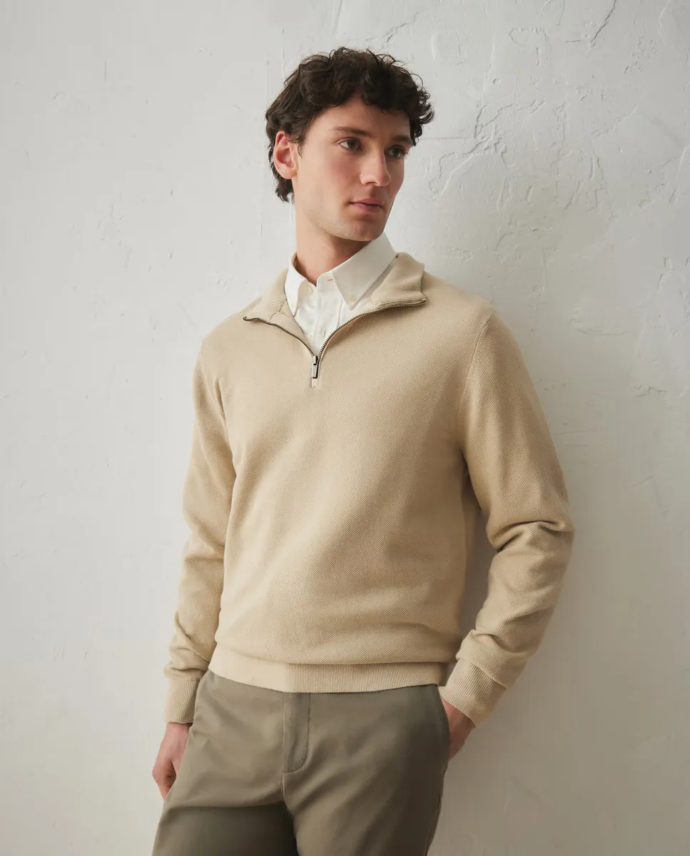 Мужской свитер с воротником на молнии Lloyd's, бежевый
Мужской свитер с воротником на молнии Lloyd's, бежевый