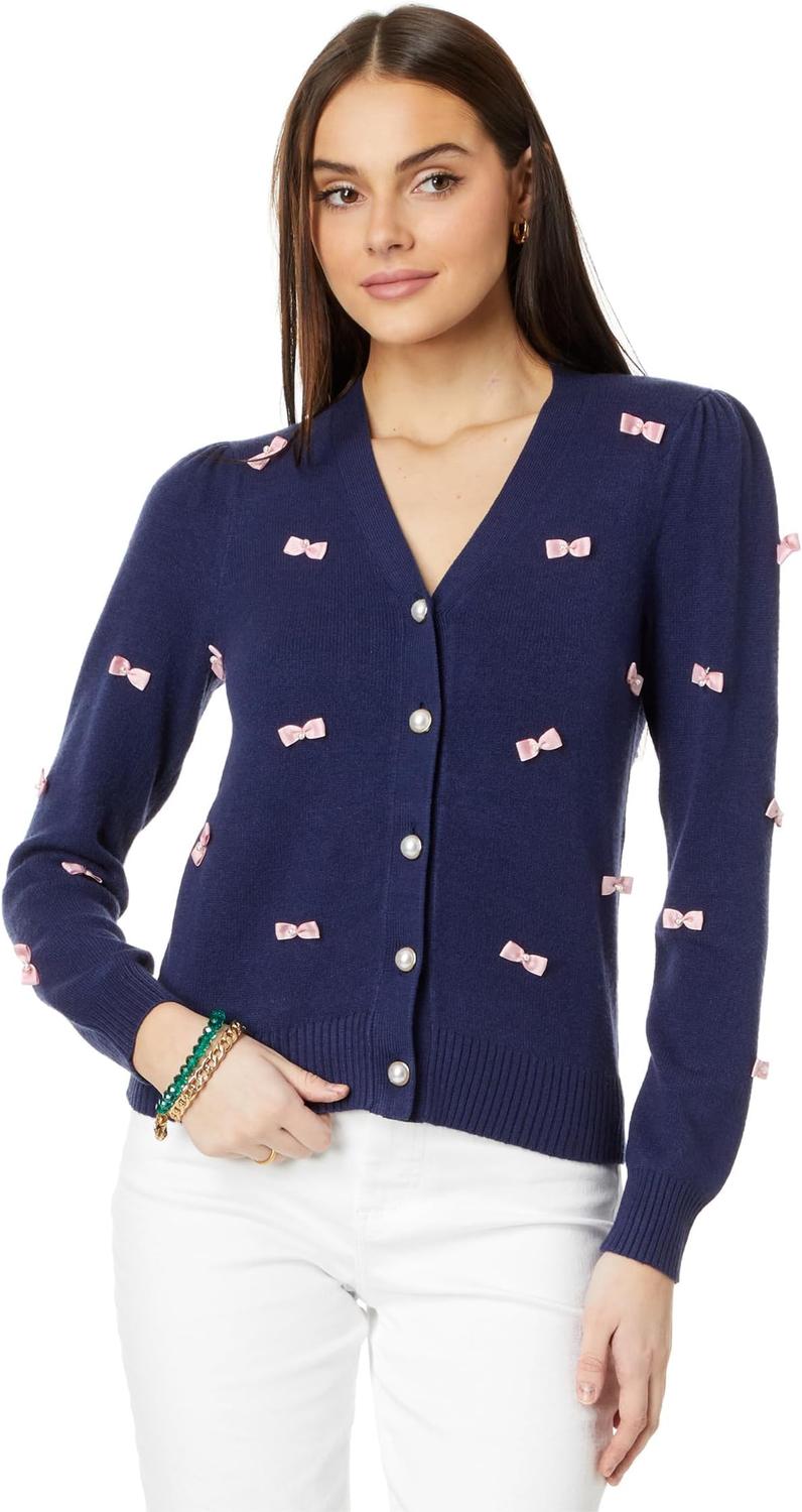 Свитер Lilly Pulitzer Keane Cardigan, Low Tide Navy Tossed Bows
Свитер Lilly Pulitzer Keane Cardigan, Low Tide Navy Tossed Bows