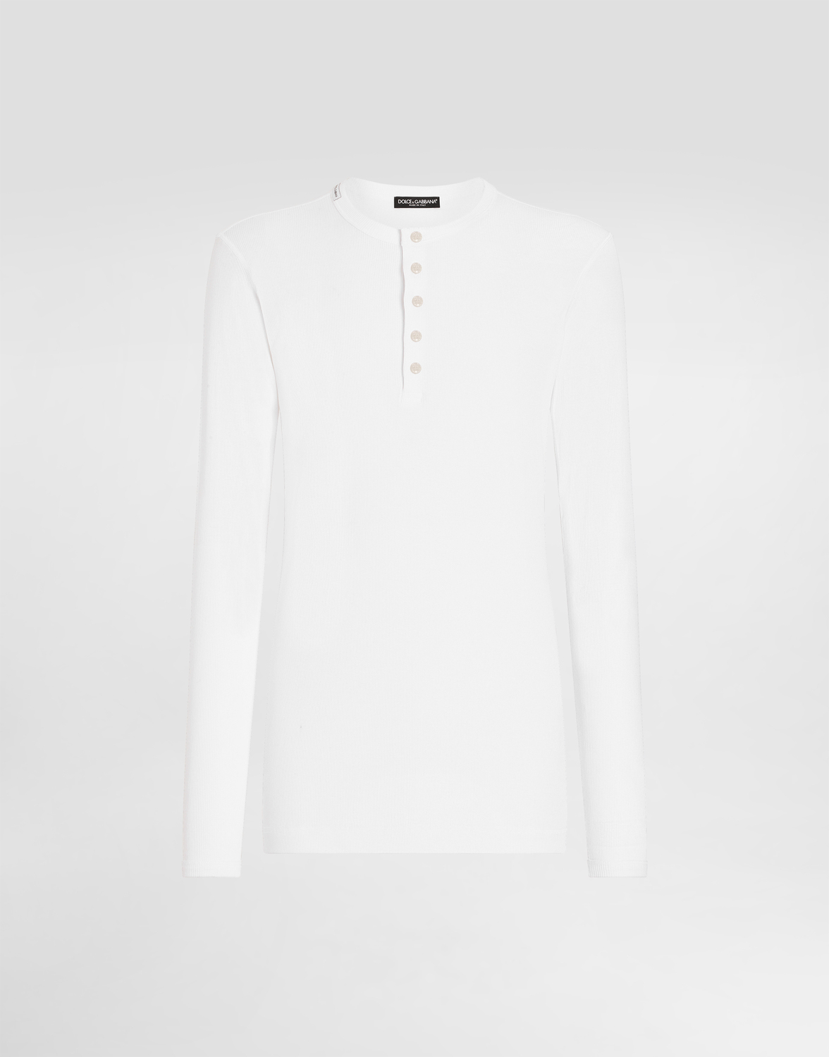 Хлопковый свитер в рубчик с воротником-«дедушка» Dolce & Gabbana, белый
Хлопковый свитер в рубчик с воротником-«дедушка» Dolce & Gabbana, белый