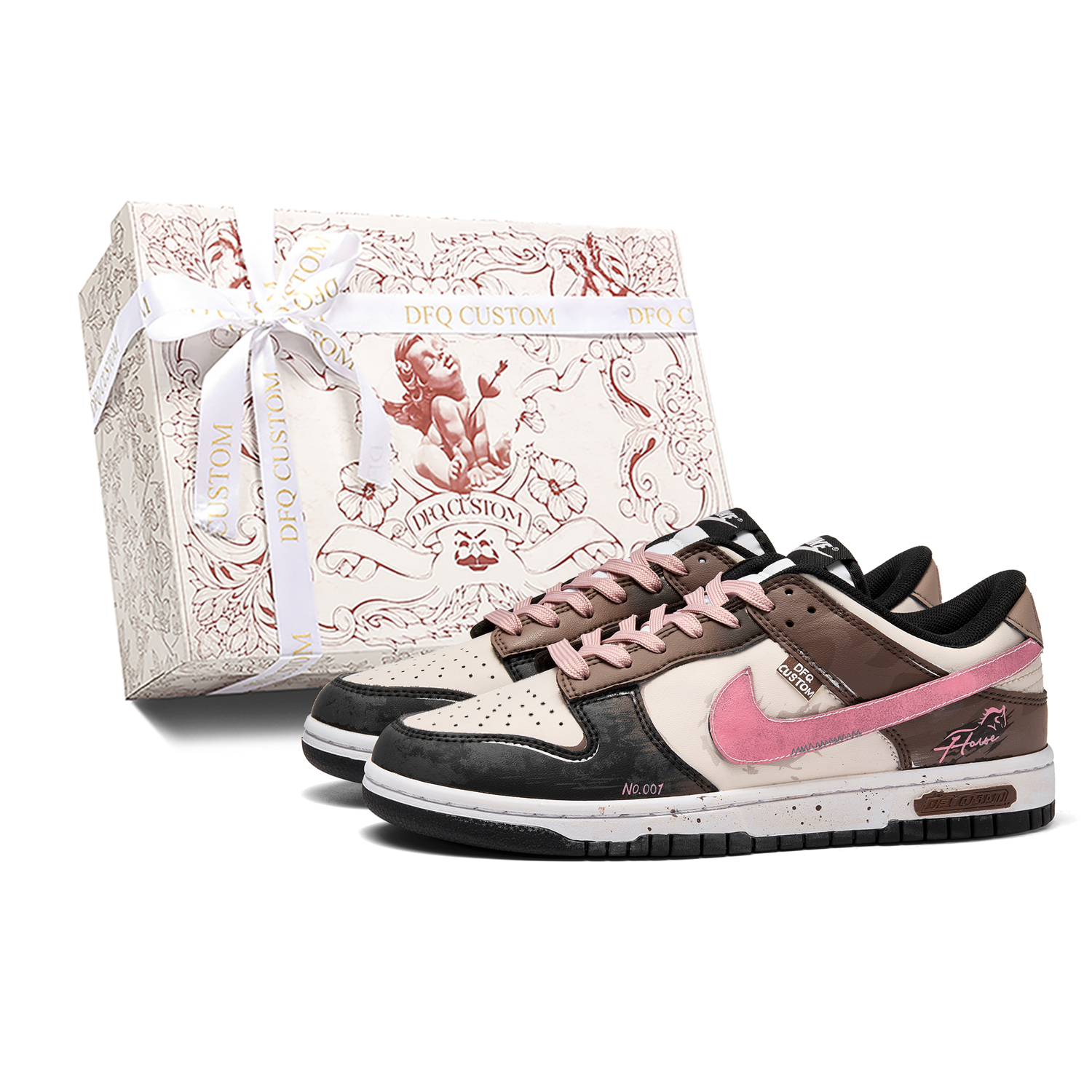 Nike Мужские низкие скейтбордные кроссовки Dunk Swift Dust Box, износостойкие и легкие, розово-коричневый
Nike Мужские низкие скейтбордные кроссовки Dunk Swift Dust Box, износостойкие и легкие, розово-коричневый