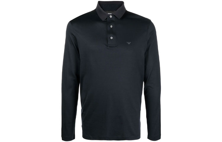 Футболка поло с длинным рукавом и детализированным логотипом EMPORIO ARMANI, темно-синий
Футболка поло с длинным рукавом и детализированным логотипом EMPORIO ARMANI, темно-синий