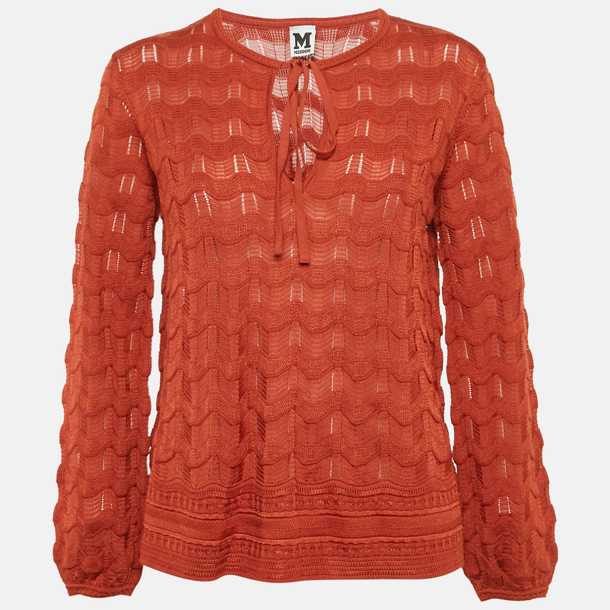 M Missoni Вязаный топ с длинными рукавами Missoni цвета выгоревшего оранжевого
M Missoni Вязаный топ с длинными рукавами Missoni цвета выгоревшего оранжевого