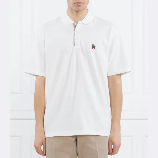 Рубашка-Поло свободного кроя с монограммой Tommy Hilfiger, белый
Рубашка-Поло свободного кроя с монограммой Tommy Hilfiger, белый