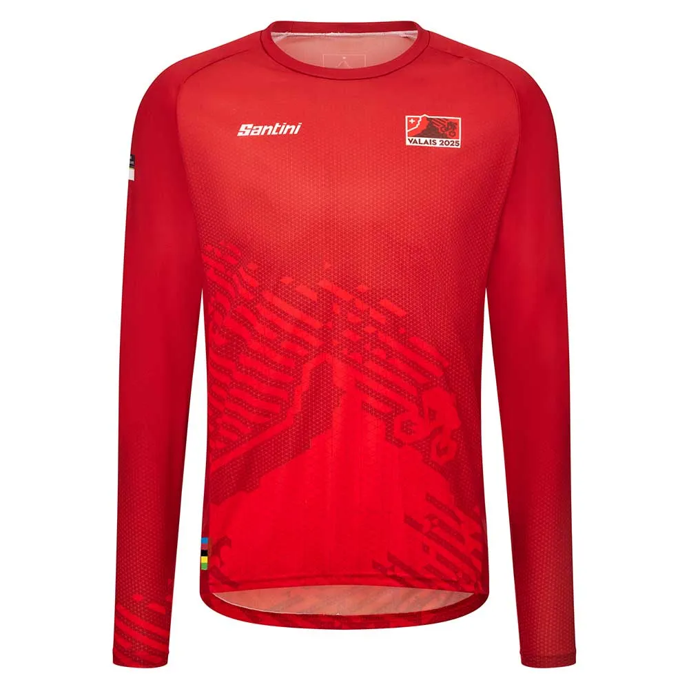 Джерси Santini UCI MTB World Championships 2025 long sleeve enduro, красный
Джерси Santini UCI MTB World Championships 2025 long sleeve enduro, красный