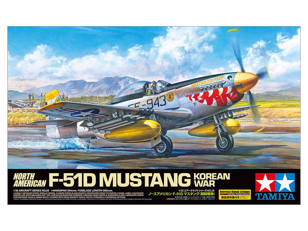 F-51D Mustang (Корейская война) 1:32 Tamiya 60328
F-51D Mustang (Корейская война) 1:32 Tamiya 60328