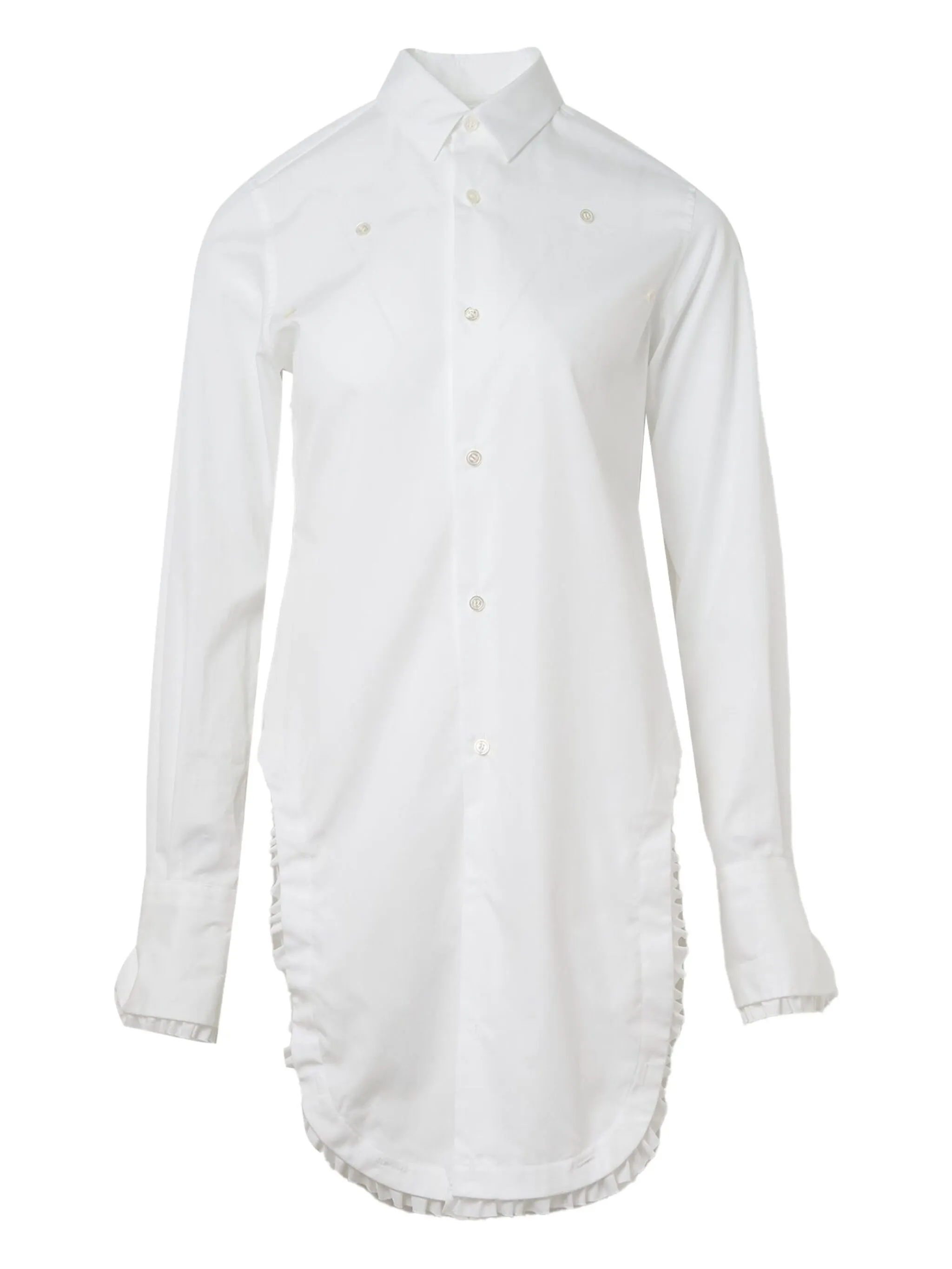 Рубашка с оборками Noir Kei Ninomiya, белый
Рубашка с оборками Noir Kei Ninomiya, белый