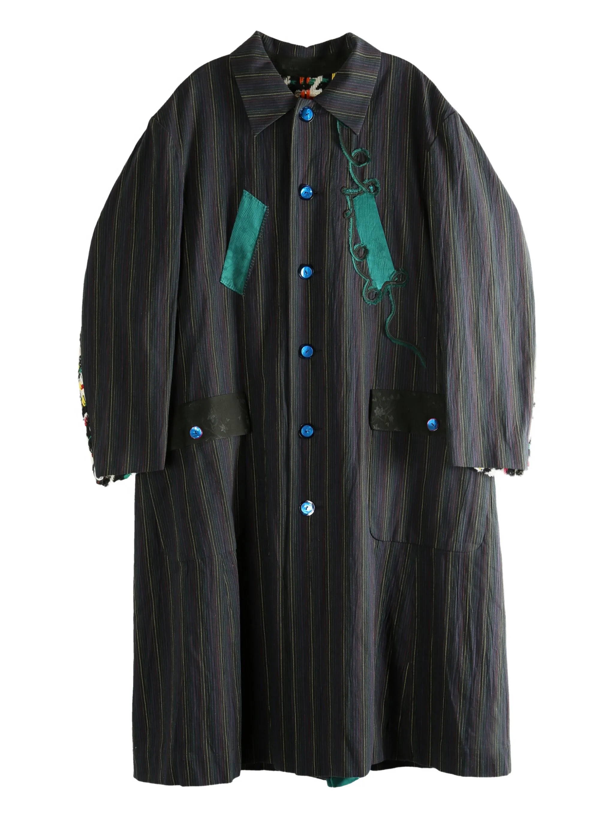 Пальто в полоску с аппликацией Communs, черный
Пальто в полоску с аппликацией Communs, черный