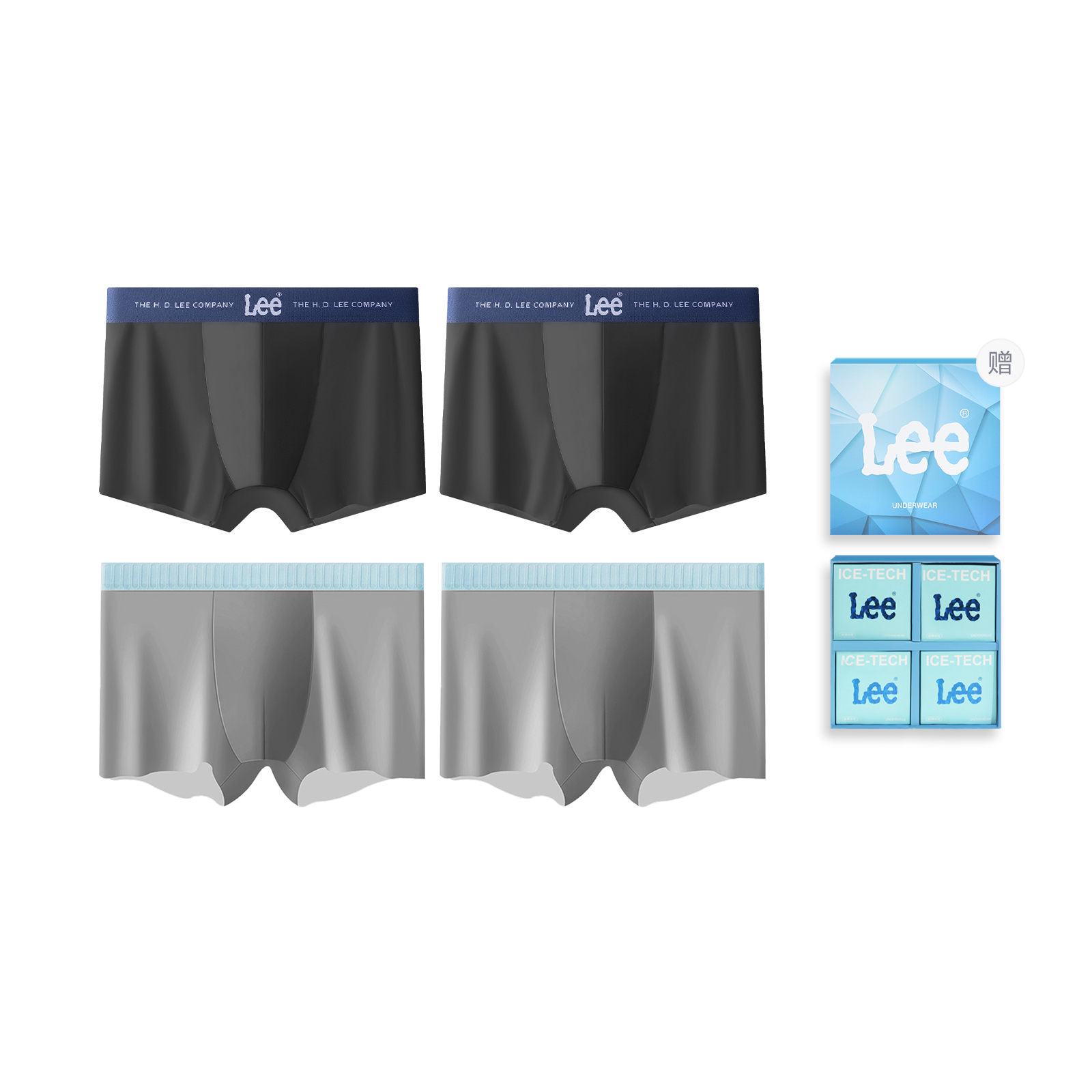 Lee Подарочный набор мужского белья SS23 Ice Series, 4 штуки
Lee Подарочный набор мужского белья SS23 Ice Series, 4 штуки