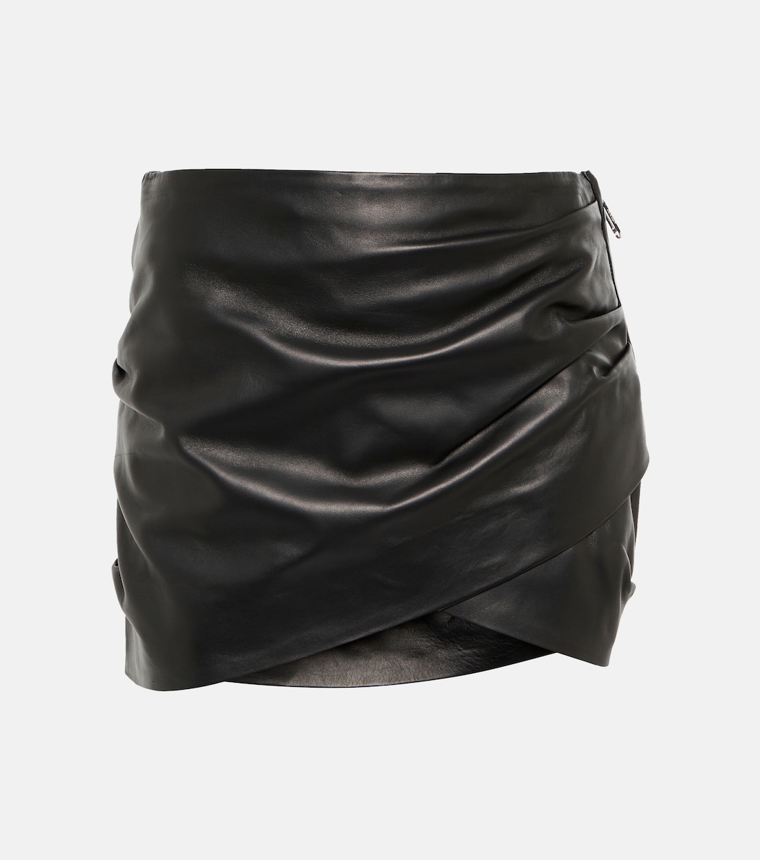 Мини-юбка из кожи со сборками Off-White, черный
Мини-юбка из кожи со сборками Off-White, черный