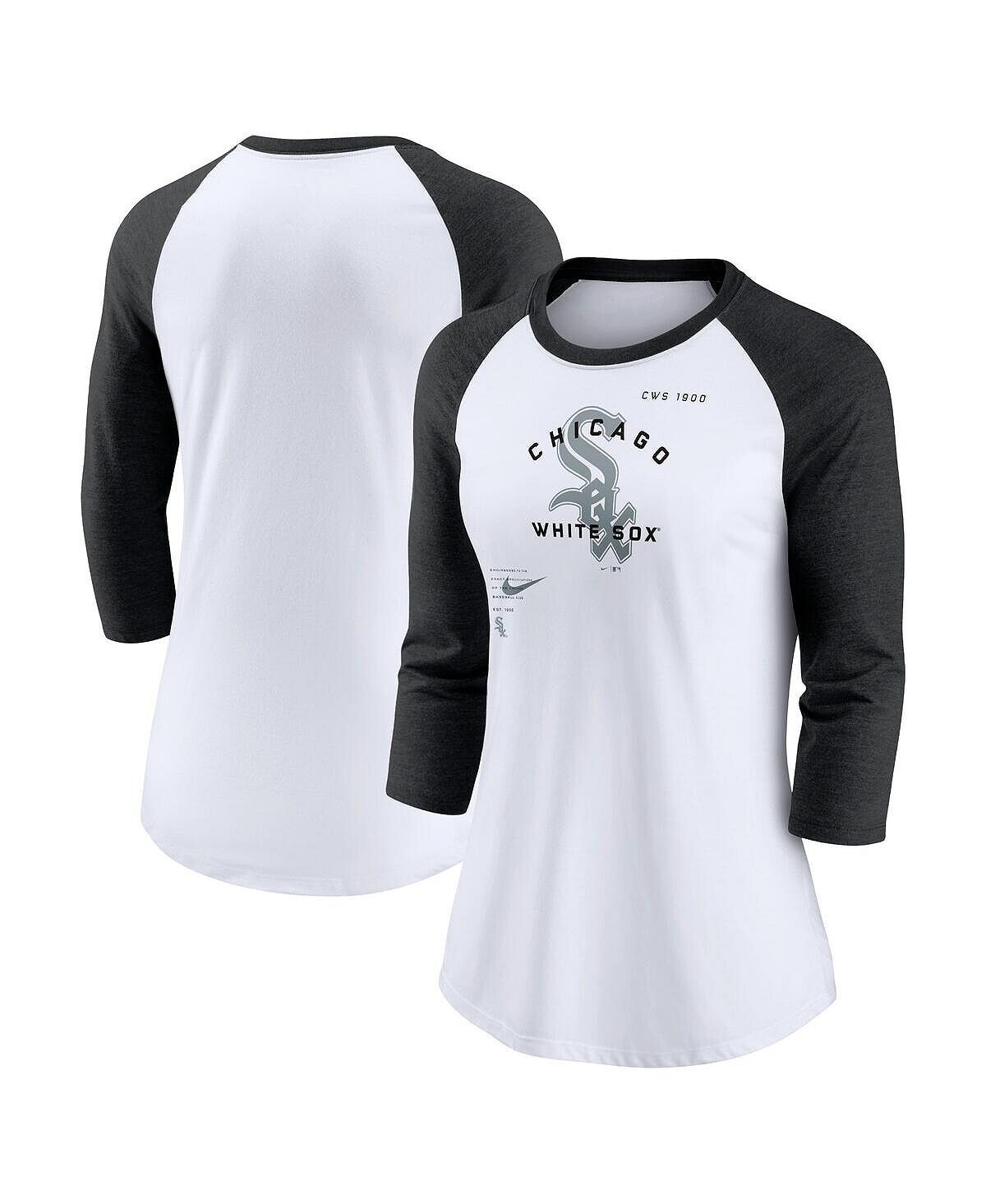 Женская белая, черная футболка Chicago White Sox Next Up Tri-Blend реглан с рукавами 3/4 Nike, Черный, Женская белая, черная футболка Chicago White Sox Next Up Tri-Blend реглан с рукавами 3/4 Nike
Женская белая, черная футболка Chicago White Sox Next Up Tri-Blend реглан с рукавами 3/4 Nike, Черный, Женская белая, черная футболка Chicago White Sox Next Up Tri-Blend реглан с рукавами 3/4 Nike